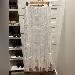 Ralph Lauren white lace skirt, size medium.